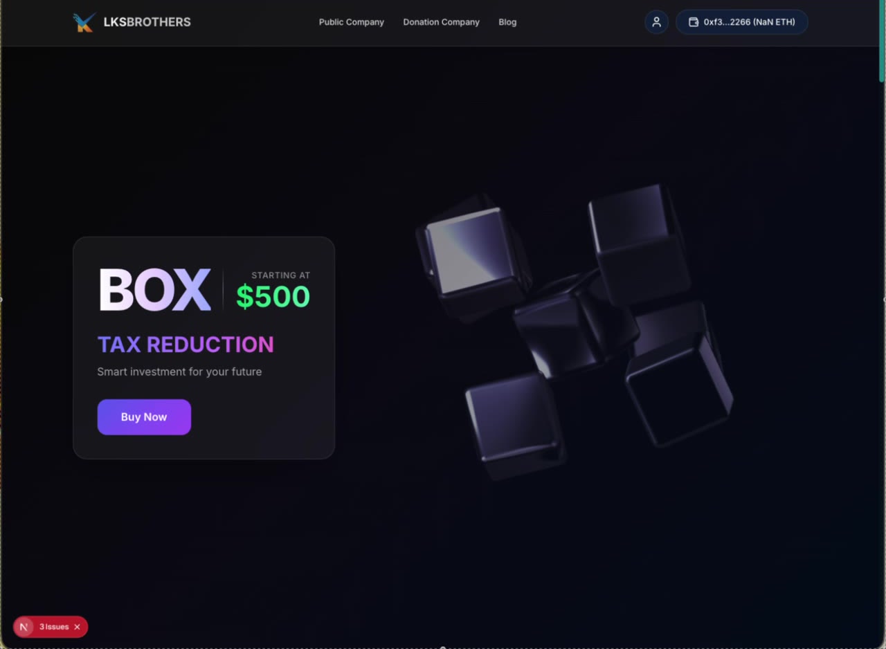 BOX hero alternate angle — Buy Now CTA